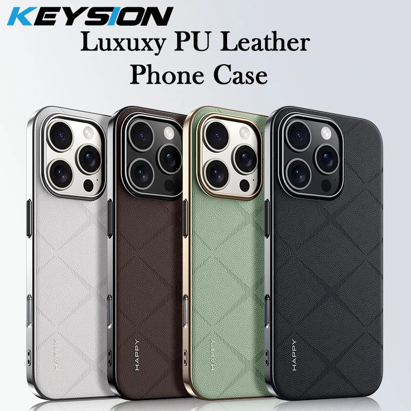 Чехол KEYSION из искусственной кожи для iPhone 16 Pro Max, роскошный ударопрочный чехол-накладка из поликарбоната с сетчатым рисунком для iPhone 16, 16 Pro
Чехол KEYSION из искусственной кожи для iPhone 16 Pro Max, роскошный ударопрочный чехол-накладка из поликарбоната с сетчатым рисунком для iPhone 16, 16 Pro