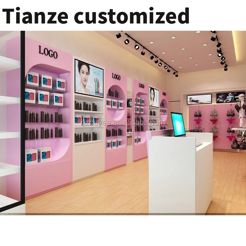 Customized-Store Design Cosmetic Shop Display Cabinet Wooden Cosmetic Display Shelves Small Cosmetics Shop
Customized-Store Design Cosmetic Shop Display Cabinet Wooden Cosmetic Display Shelves Small Cosmetics Shop