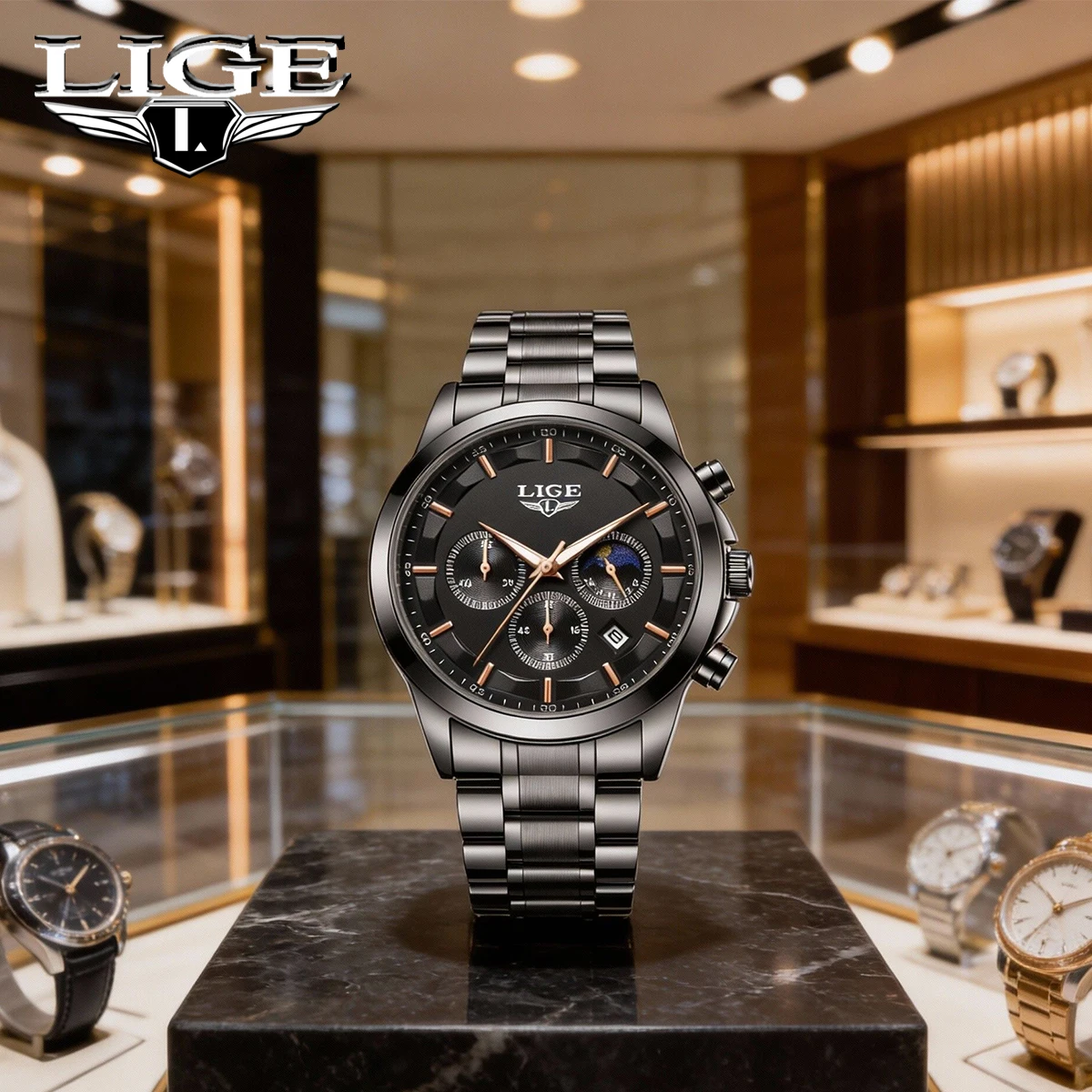 Мужские часы LIGE Luxury Business, водонепроницаемые, с подсветкой, из нержавеющей стали, кварцевые, с указателем даты, Relogio Masculino
Мужские часы LIGE Luxury Business, водонепроницаемые, с подсветкой, из нержавеющей стали, кварцевые, с указателем даты, Relogio Masculino