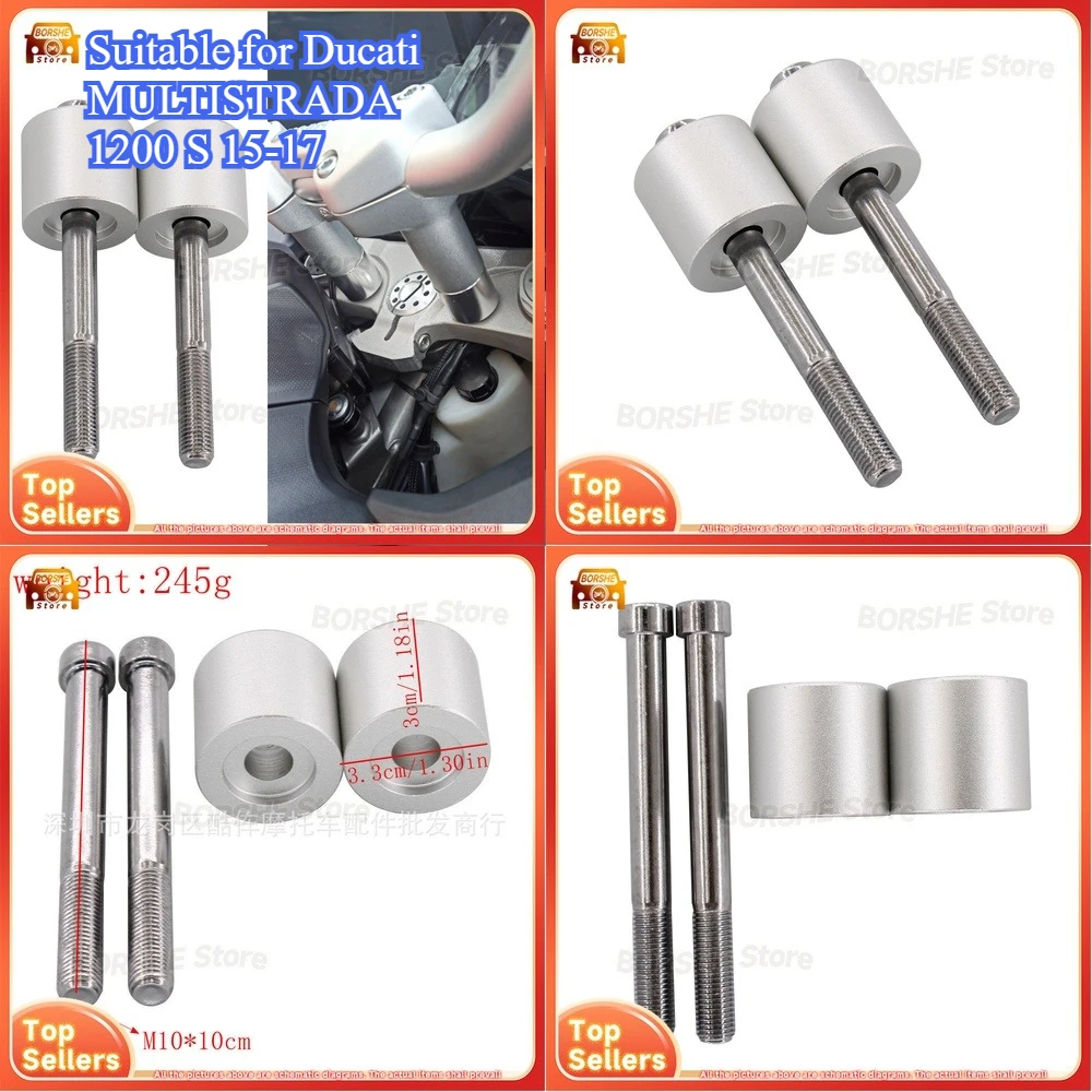 2026 Motorcycle Handlebar Riser Mount Clamp Kit Suitable for Ducati MULTISTRADA 1200 S 15-17 Handlebar Height Adjustment Bracket
2026 Motorcycle Handlebar Riser Mount Clamp Kit Suitable for Ducati MULTISTRADA 1200 S 15-17 Handlebar Height Adjustment Bracket