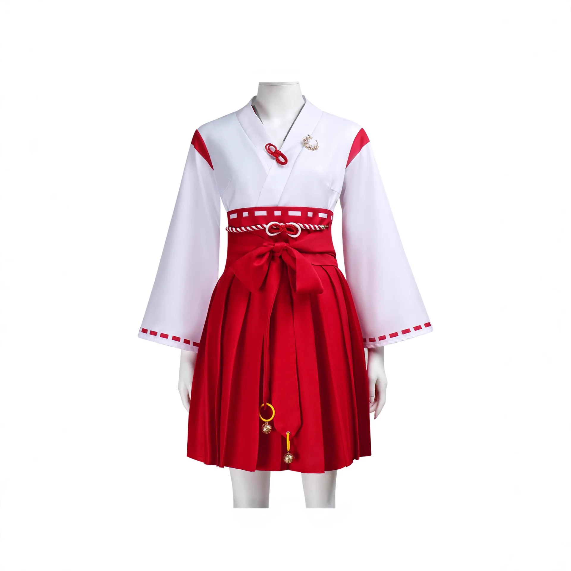 SilentHill Red And White Japanese Style Cosplay Dress Halloween Cosplay Outfit With Big Red Bow Belt Accessory Women Kimono
SilentHill Red And White Japanese Style Cosplay Dress Halloween Cosplay Outfit With Big Red Bow Belt Accessory Women Kimono