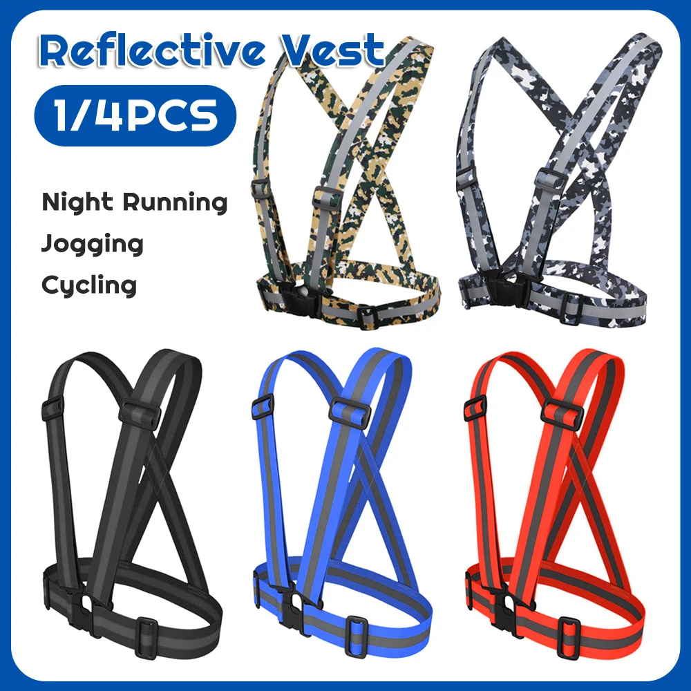 Safety Vest Adjustable Outdoor Reflective Belt High Visibility Reflective Running Vest for Night Walking Cycling Running
Safety Vest Adjustable Outdoor Reflective Belt High Visibility Reflective Running Vest for Night Walking Cycling Running