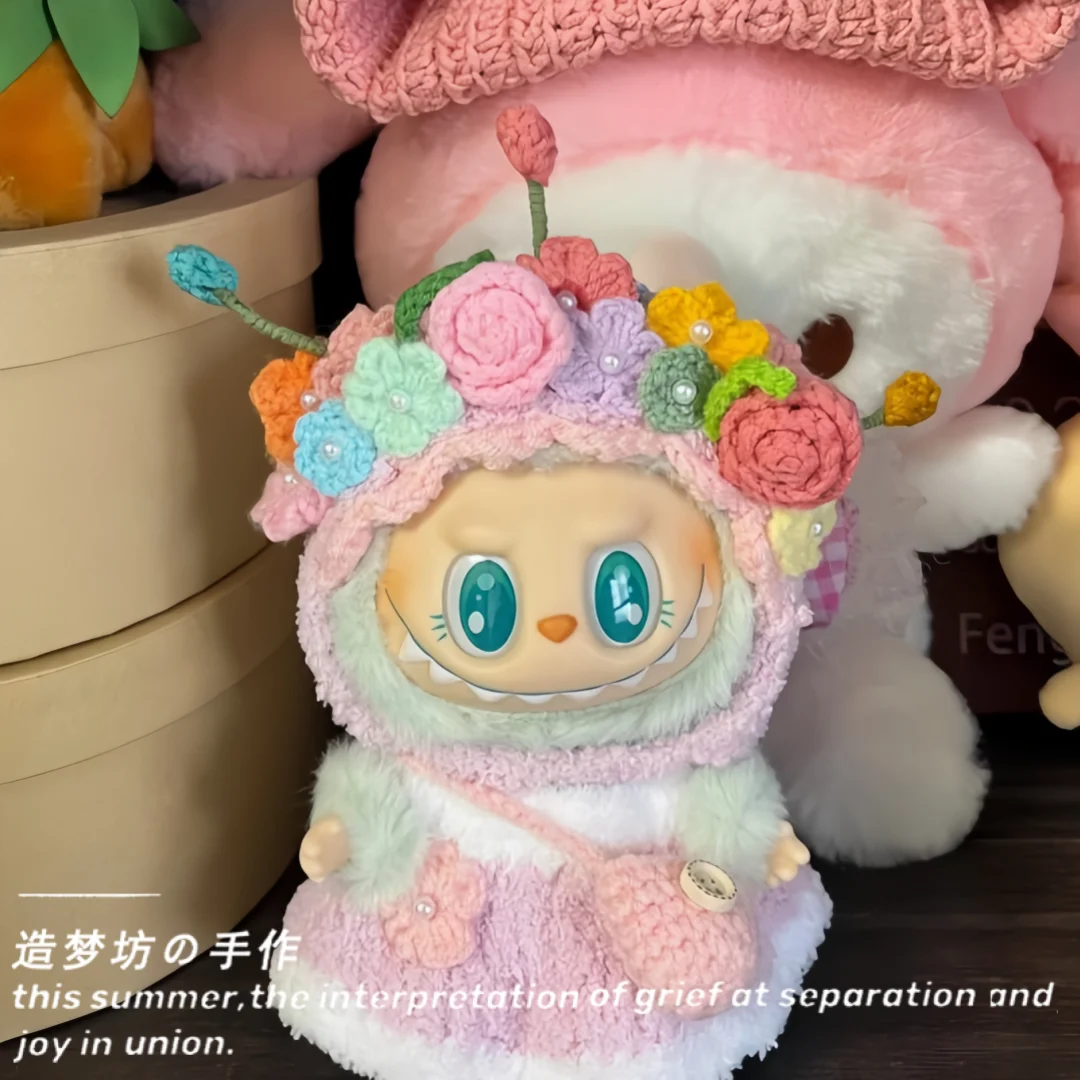 Latest Spot 15-17cm Generation Labubu Clothes Headdress Macaroon Knitted Skirt Dress Is Exquisite And Lovely
Latest Spot 15-17cm Generation Labubu Clothes Headdress Macaroon Knitted Skirt Dress Is Exquisite And Lovely