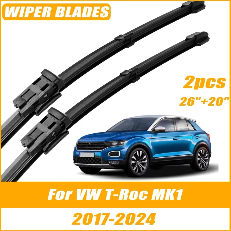 2pcs Wiper Front Wiper Blades For VW T-Roc MK1 2017-2024 Windshield Windscreen Clean Window Car Rain Brushes 26"+20"
2pcs Wiper Front Wiper Blades For VW T-Roc MK1 2017-2024 Windshield Windscreen Clean Window Car Rain Brushes 26"+20"