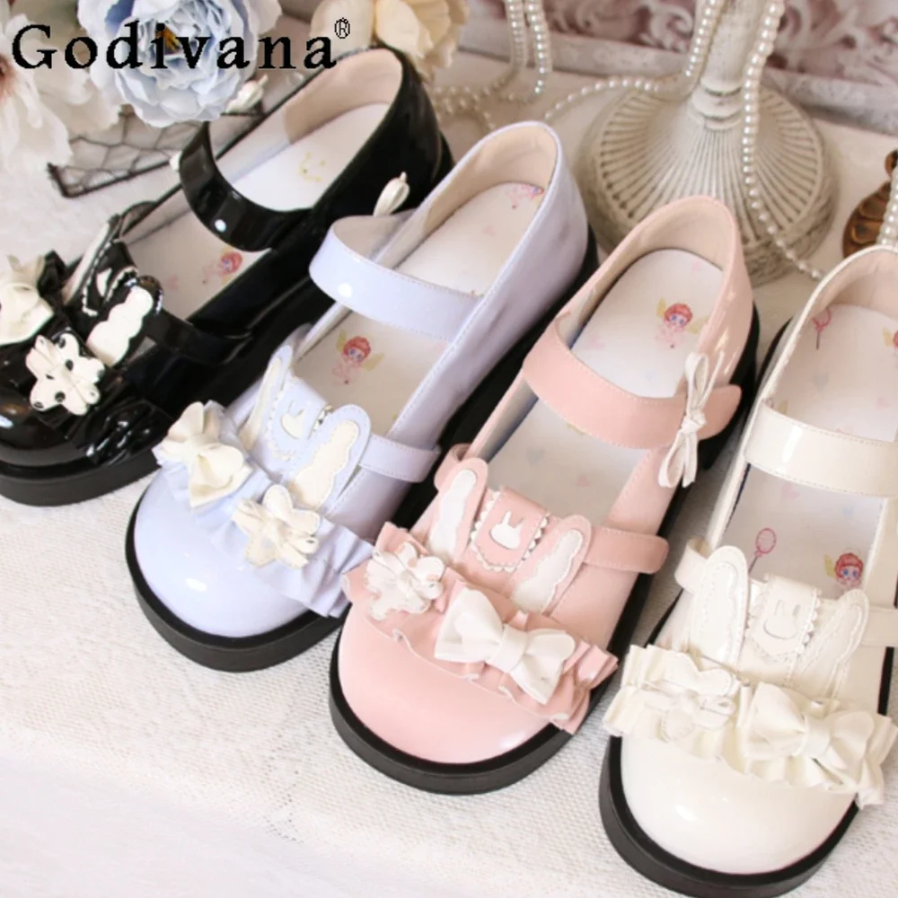 Sweet Bow Round Toe Cute Casual Shoes Chunky Platform High Heels Pump Student Kawaii Lolita Shoe for Women
Sweet Bow Round Toe Cute Casual Shoes Chunky Platform High Heels Pump Student Kawaii Lolita Shoe for Women