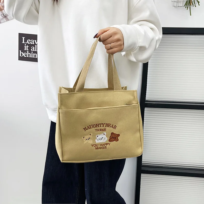 Fashion Canvas Women Tote Bags 2025 Girl Student Korean Small Cotton Cloth Ladies Food Bag Mini Female Handbags School Lunch Bag
Fashion Canvas Women Tote Bags 2025 Girl Student Korean Small Cotton Cloth Ladies Food Bag Mini Female Handbags School Lunch Bag