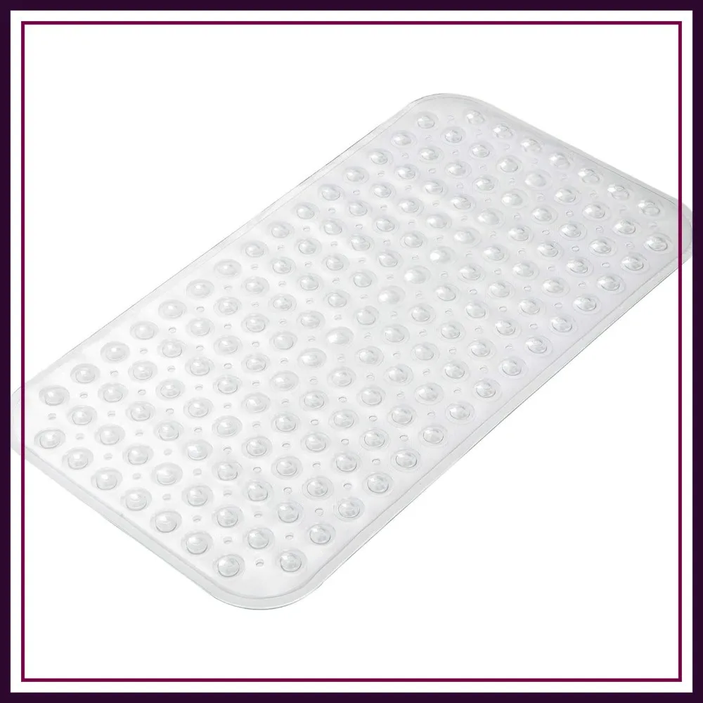 Non-Slip Bath Tub Mat, 27.6 x 15 Inches, Shower Mat with Suction Cups and Drain Holes, Machine Washable
Non-Slip Bath Tub Mat, 27.6 x 15 Inches, Shower Mat with Suction Cups and Drain Holes, Machine Washable