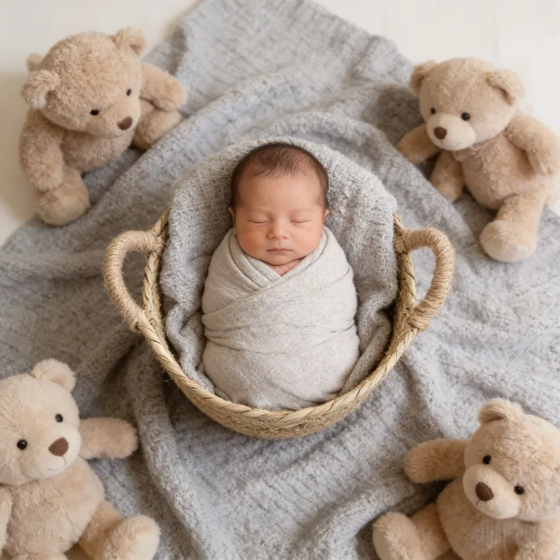 1pc Rattan Woven Basket with Handles Posing Nest Newborn Baby Changing Container Essential Photo Prop Basin Frame for Shoots
1pc Rattan Woven Basket with Handles Posing Nest Newborn Baby Changing Container Essential Photo Prop Basin Frame for Shoots