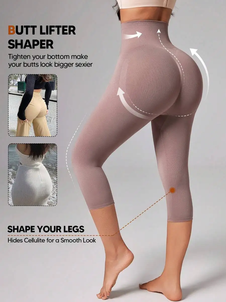 Women High Waisted Butt Lifter Shaper Capri Leggings Tummy Control Thigh Slimmer
Women High Waisted Butt Lifter Shaper Capri Leggings Tummy Control Thigh Slimmer