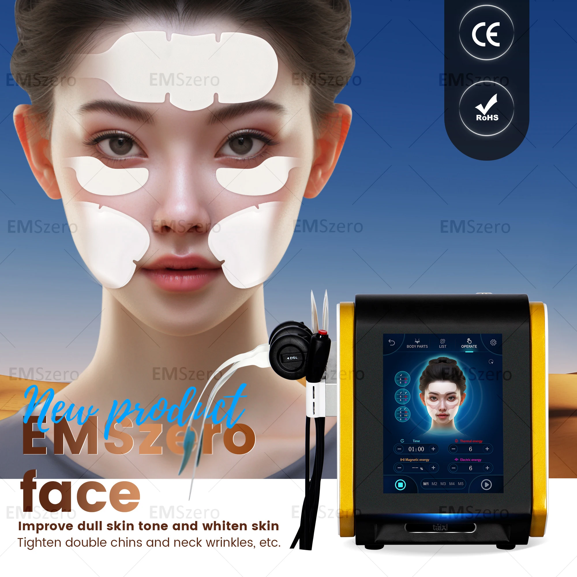 HOT EMRF muscle tightening facial heat output and strong pulsed magnetism EMSZERO lifting wrinkle machine painless salon
HOT EMRF muscle tightening facial heat output and strong pulsed magnetism EMSZERO lifting wrinkle machine painless salon
