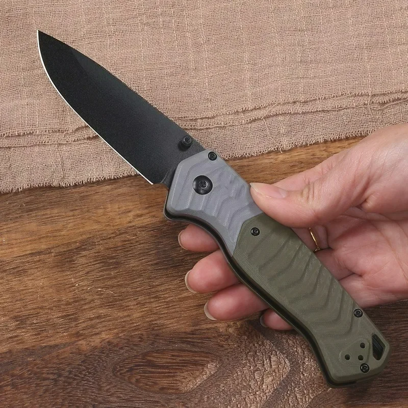 New BM593BK carbon fiber G10handle multi-purpose outdoor portable camping hunting survival high hardness sharp EDC folding knife
New BM593BK carbon fiber G10handle multi-purpose outdoor portable camping hunting survival high hardness sharp EDC folding knife