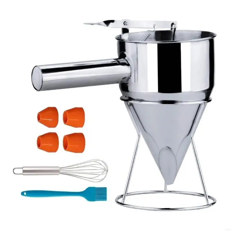 G8TC Practical Pancake Batter Dispenser Cake Dispenser Stainless Steel Batter Funnel
G8TC Practical Pancake Batter Dispenser Cake Dispenser Stainless Steel Batter Funnel