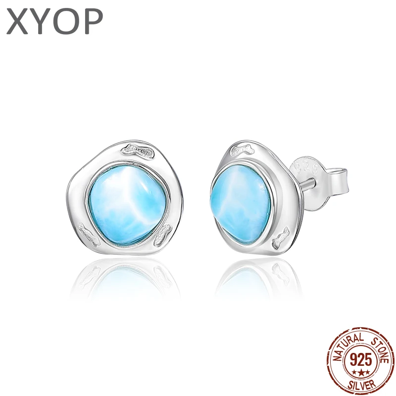XYOP 925 Sterling Silver Novelty Fun Natural Larimar Earring Jewelry Personality Party
XYOP 925 Sterling Silver Novelty Fun Natural Larimar Earring Jewelry Personality Party