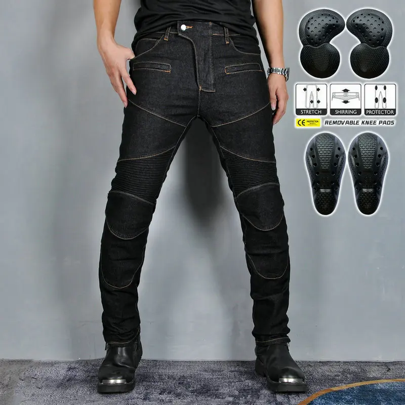 Men Classic Motorcycle Riding Jeans, All Seasons Anti-fall Racing Pants, Outdoor Rider Protective Trousers
Men Classic Motorcycle Riding Jeans, All Seasons Anti-fall Racing Pants, Outdoor Rider Protective Trousers