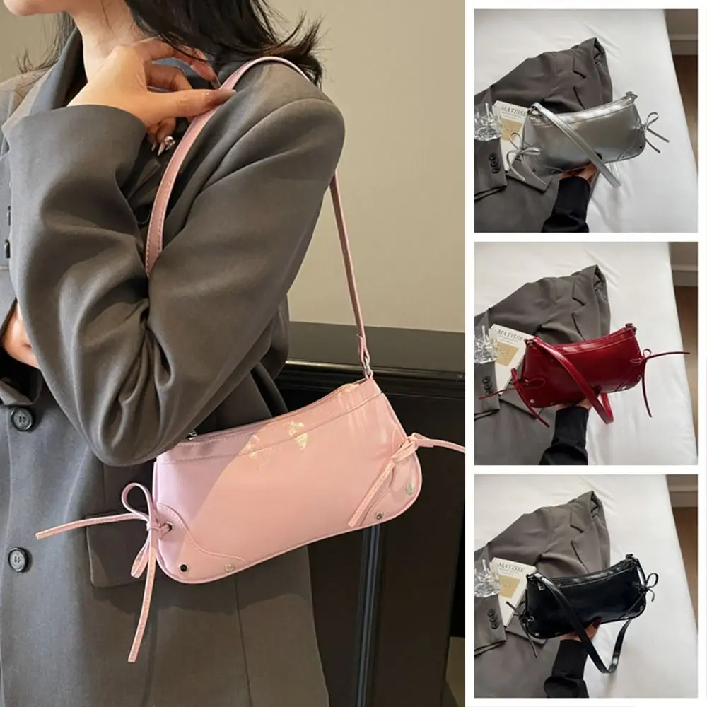 Korean Solid Color Shoulder Bag Designer Bow Tie Armpit Bag Y2K PU Leather Women Handbag Ladies
Korean Solid Color Shoulder Bag Designer Bow Tie Armpit Bag Y2K PU Leather Women Handbag Ladies