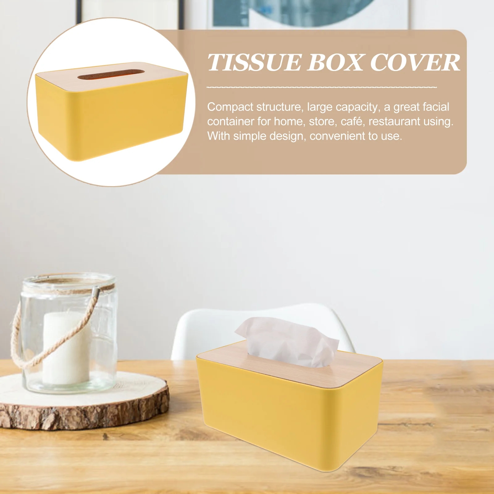 Wooden Lid Tissue Box Yellow Paper Storage Home Supplies Japanese Style Napkin Holder Compact Size Decorative Container ganizer
Wooden Lid Tissue Box Yellow Paper Storage Home Supplies Japanese Style Napkin Holder Compact Size Decorative Container ganizer