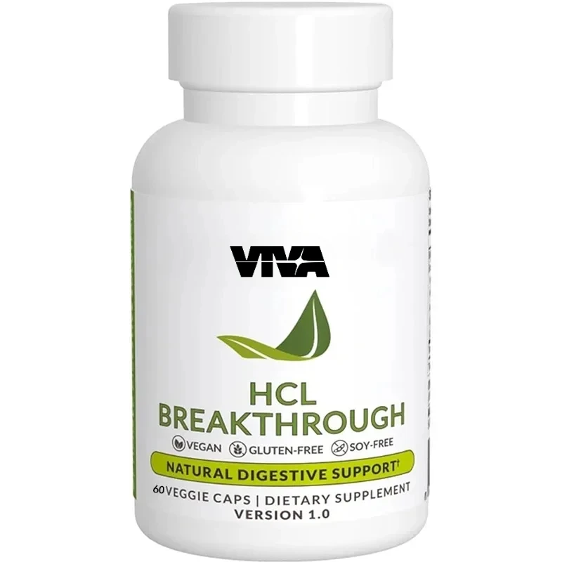 Betaine hydrochloride enzyme supplement - helps with protein breakdown and absorption - helps alleviate gas and heartburn
Betaine hydrochloride enzyme supplement - helps with protein breakdown and absorption - helps alleviate gas and heartburn
