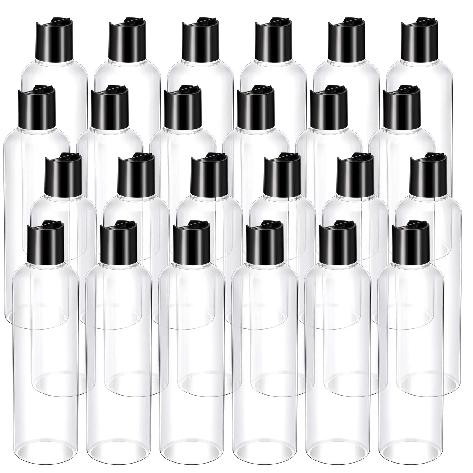 24Pcs 300/500ML Clear Plastic Empty Bottles with Black Disc Top Caps, Refillable Containers for Shampoo, Lotions, Cream
24Pcs 300/500ML Clear Plastic Empty Bottles with Black Disc Top Caps, Refillable Containers for Shampoo, Lotions, Cream