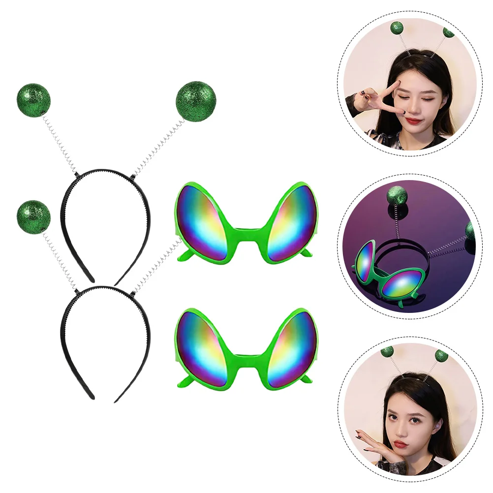 4pcs Alien Headband Glasses Set Rainbow Lens Party Costume Accessories Lightweight Comfortable Cosplay Props Novelty
4pcs Alien Headband Glasses Set Rainbow Lens Party Costume Accessories Lightweight Comfortable Cosplay Props Novelty