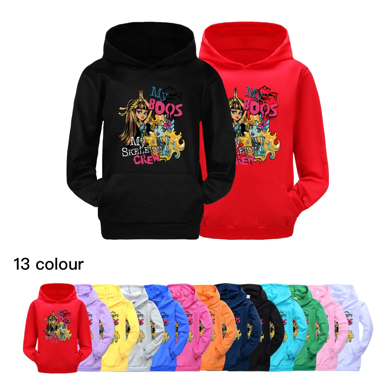 Children Sweatshirts Spring Clothes Boys Long Monster high Sleeve T-Shirt Girl Clothing Kids Hooded GameTops Tee Baby Costume
Children Sweatshirts Spring Clothes Boys Long Monster high Sleeve T-Shirt Girl Clothing Kids Hooded GameTops Tee Baby Costume