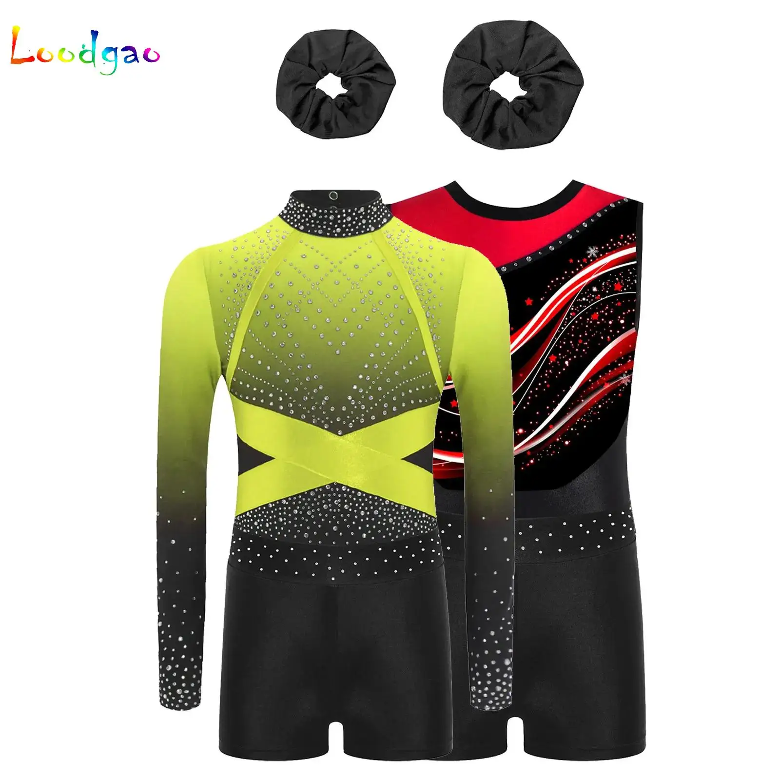 Kids Girls Gymnastics Jersey with Short Hairband Set Shiny Rhinestone Ballet Dance Leotards Bodysuit Unitard Practice Costume
Kids Girls Gymnastics Jersey with Short Hairband Set Shiny Rhinestone Ballet Dance Leotards Bodysuit Unitard Practice Costume