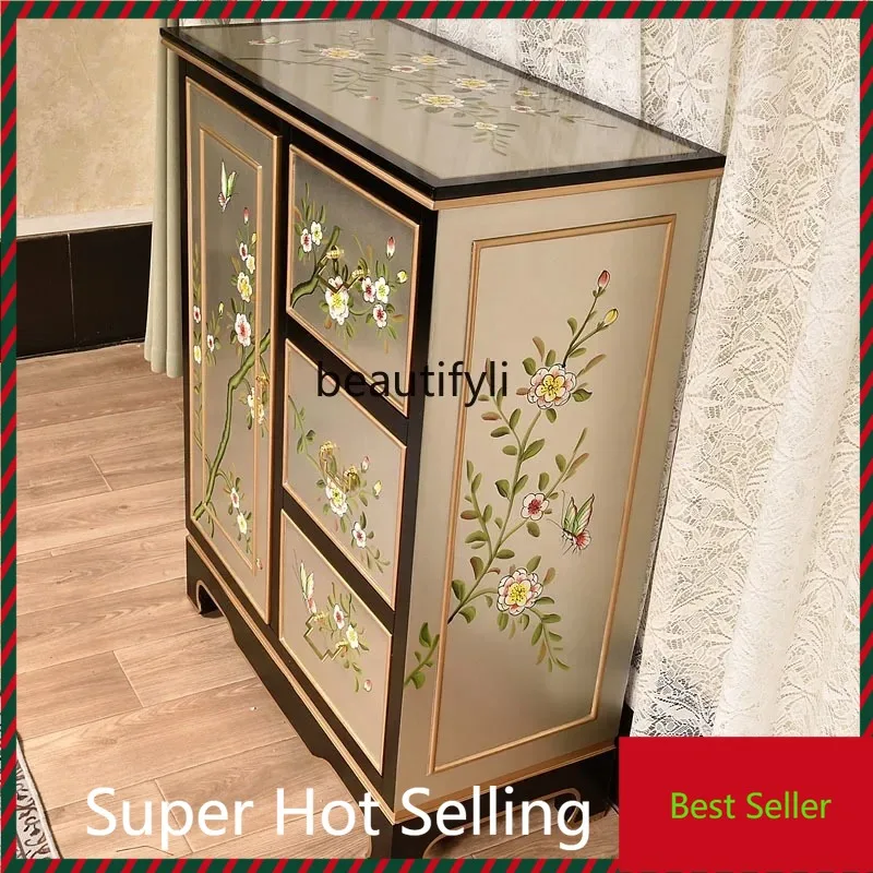 M71 New Chinese style, painted solid wood porch cabinet, partition entrance foyer cabinet, light luxury decorative cabinet
M71 New Chinese style, painted solid wood porch cabinet, partition entrance foyer cabinet, light luxury decorative cabinet