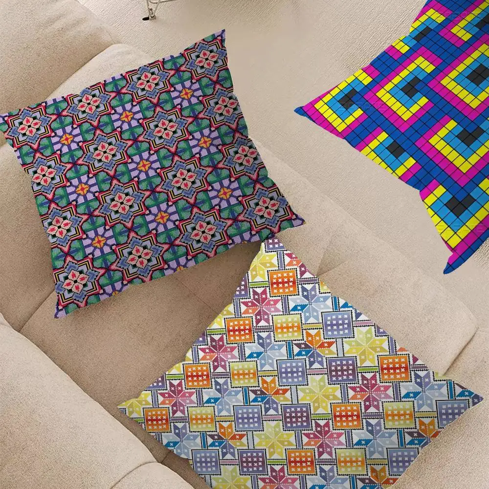 Mosaic Pixel Cushion Pillow Covers Cartoon Sofa Decorative Home Double-sided Printing Short Plush Cute Cushion Cover
Mosaic Pixel Cushion Pillow Covers Cartoon Sofa Decorative Home Double-sided Printing Short Plush Cute Cushion Cover