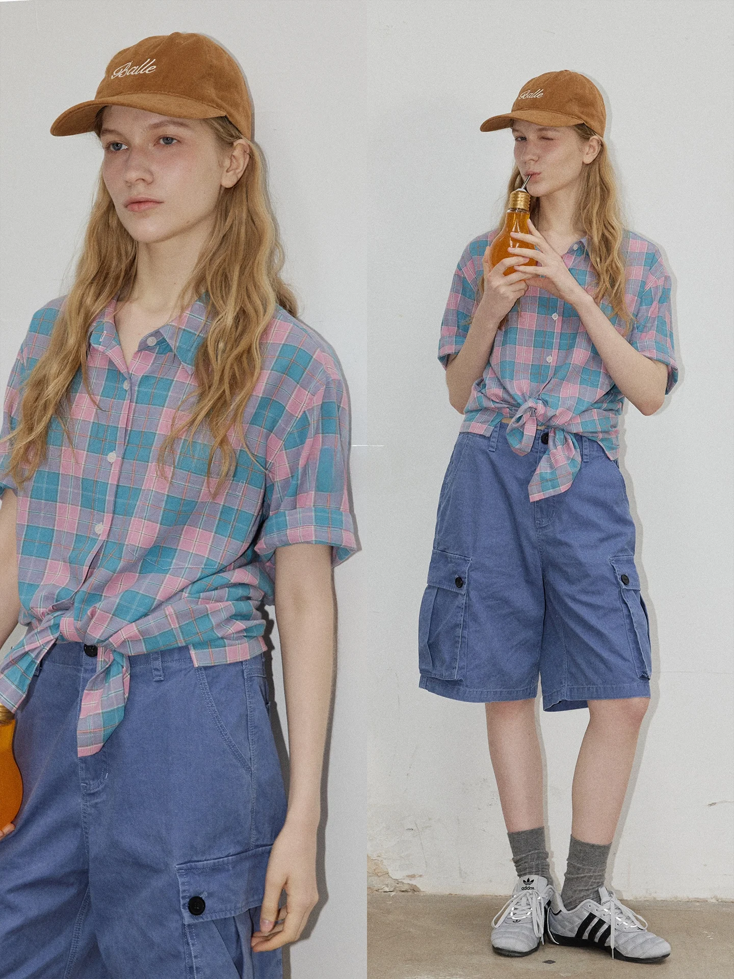 BMLT Pure Cotton Breathable Casual Women's Short Sleeve Plaid Shirt Starfall Series Loose Fit Summer 2026 Skin-friendly
BMLT Pure Cotton Breathable Casual Women's Short Sleeve Plaid Shirt Starfall Series Loose Fit Summer 2026 Skin-friendly