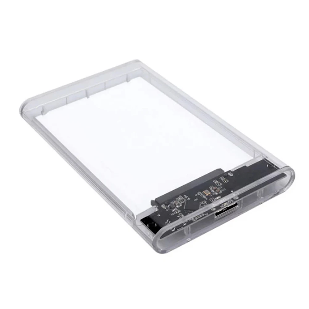 Transparent 2.5inch Hard Drive Enclosure SATA Serial Port External Hard Drive Case USB 3.0 Plug and Play for Notebook Computer
Transparent 2.5inch Hard Drive Enclosure SATA Serial Port External Hard Drive Case USB 3.0 Plug and Play for Notebook Computer
