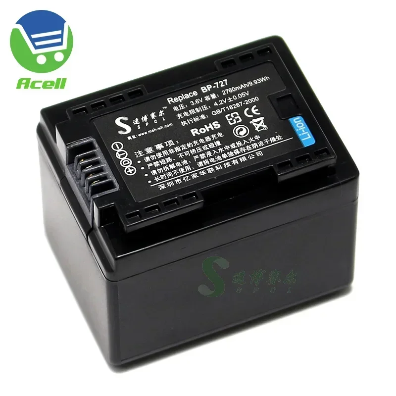 Аккумулятор BP-727 для Canon LEGRIA HF R86 R806 R76 R706 R66 R47 R48 R406 R36 R38 R506 M52 M60, совместимый с BP-709 BP-718
Аккумулятор BP-727 для Canon LEGRIA HF R86 R806 R76 R706 R66 R47 R48 R406 R36 R38 R506 M52 M60, совместимый с BP-709 BP-718