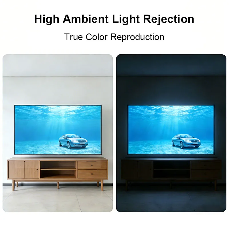 Narrow Bezel ALR Projection Screen 150-250 Inch 4K 8K HD Anti-Light Ambient Rejection Light Frame for Normal Throw Projector
Narrow Bezel ALR Projection Screen 150-250 Inch 4K 8K HD Anti-Light Ambient Rejection Light Frame for Normal Throw Projector