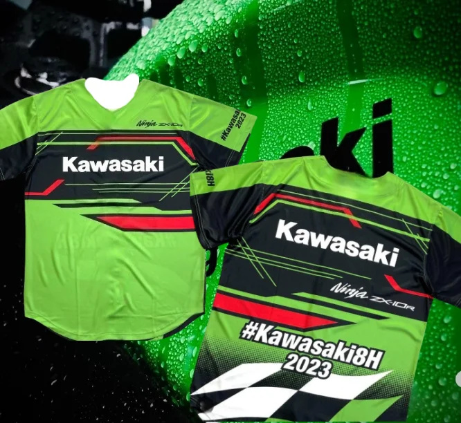 25. летняя уличная быстросохнущая дышащая рубашка Kawasaki с короткими рукавами, мужская и женская тонкая мотоциклетная удобная футболка
25. летняя уличная быстросохнущая дышащая рубашка Kawasaki с короткими рукавами, мужская и женская тонкая мотоциклетная удобная футболка