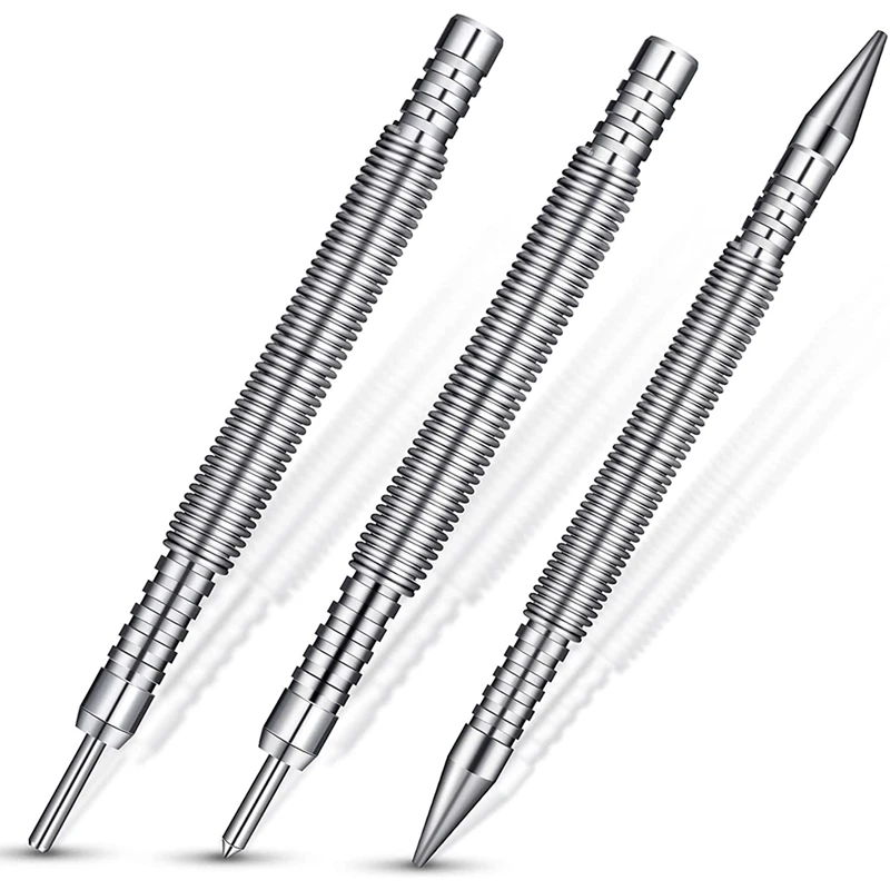 Retail 3 Pcs Nail Set And Hinge Pin Tool Center Punch Spring Loaded Nail Set For Door 1/32 Inch 1/16 Inch Dual Head, 1/8 Inch
Retail 3 Pcs Nail Set And Hinge Pin Tool Center Punch Spring Loaded Nail Set For Door 1/32 Inch 1/16 Inch Dual Head, 1/8 Inch