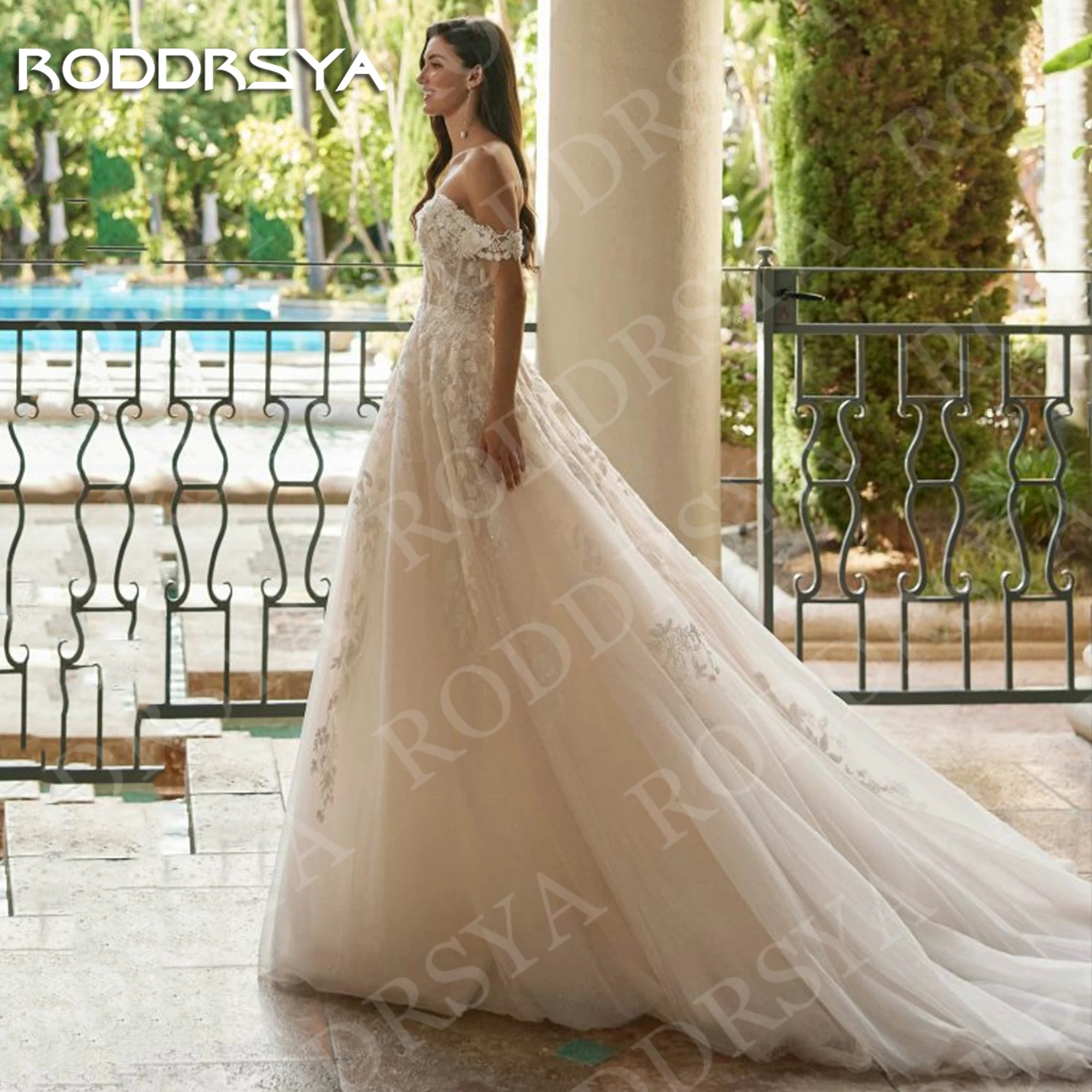 RODDRSYA Luxury Wedding Dresses for Woman 2025 Off the Shoulder Customized Lace Elegant A Line Tulle Bridal Gown suknia ślubna
RODDRSYA Luxury Wedding Dresses for Woman 2025 Off the Shoulder Customized Lace Elegant A Line Tulle Bridal Gown suknia ślubna