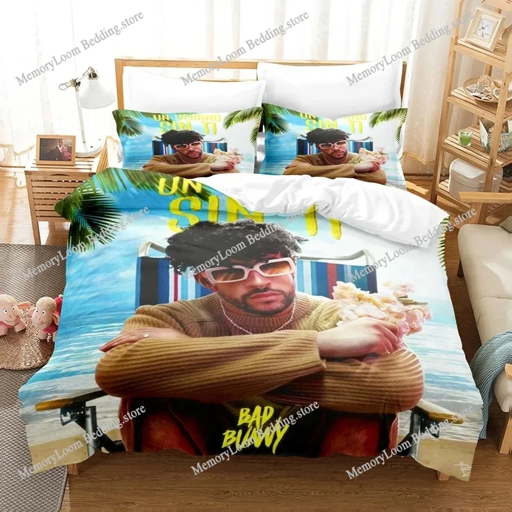 Popular Bad Bunny Bedding Set Un Verano Sin Ti Duvet Cover Comforter Bed Sets Gifts USA Size Twin Full Queen King 3D Print
Popular Bad Bunny Bedding Set Un Verano Sin Ti Duvet Cover Comforter Bed Sets Gifts USA Size Twin Full Queen King 3D Print