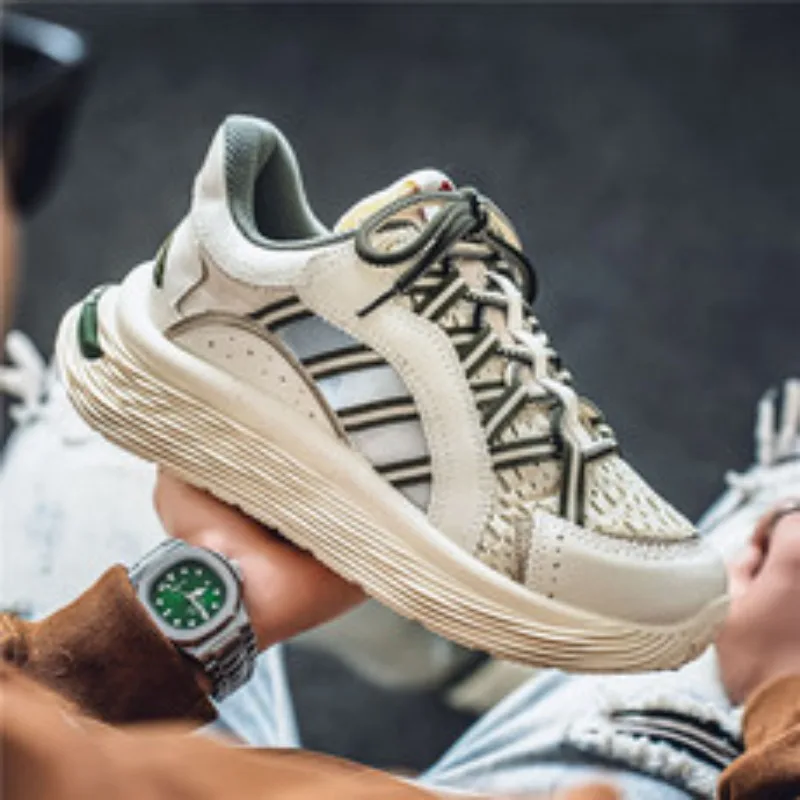 Летние дышащие туфли для папы на толстой подошве, корейская версия, спортивная и повседневная обувь, модная студенческая обувь
Летние дышащие туфли для папы на толстой подошве, корейская версия, спортивная и повседневная обувь, модная студенческая обувь