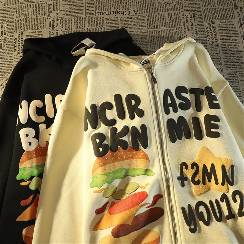 Retro oversize hamburger coat male autumn loose tide ins Harajuku port wind all match hoodie
Retro oversize hamburger coat male autumn loose tide ins Harajuku port wind all match hoodie