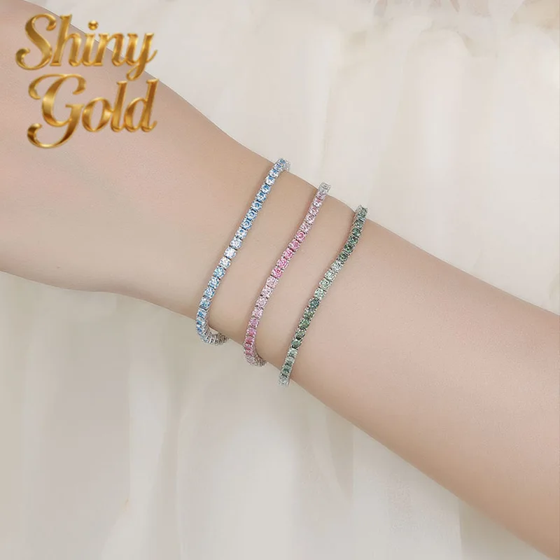 ShinyGold Luxury Solid Platinum PT950 Rhinestone Gradient Moissanite Diamond Bracelet Personalized All-match Full Diamond Br
ShinyGold Luxury Solid Platinum PT950 Rhinestone Gradient Moissanite Diamond Bracelet Personalized All-match Full Diamond Br