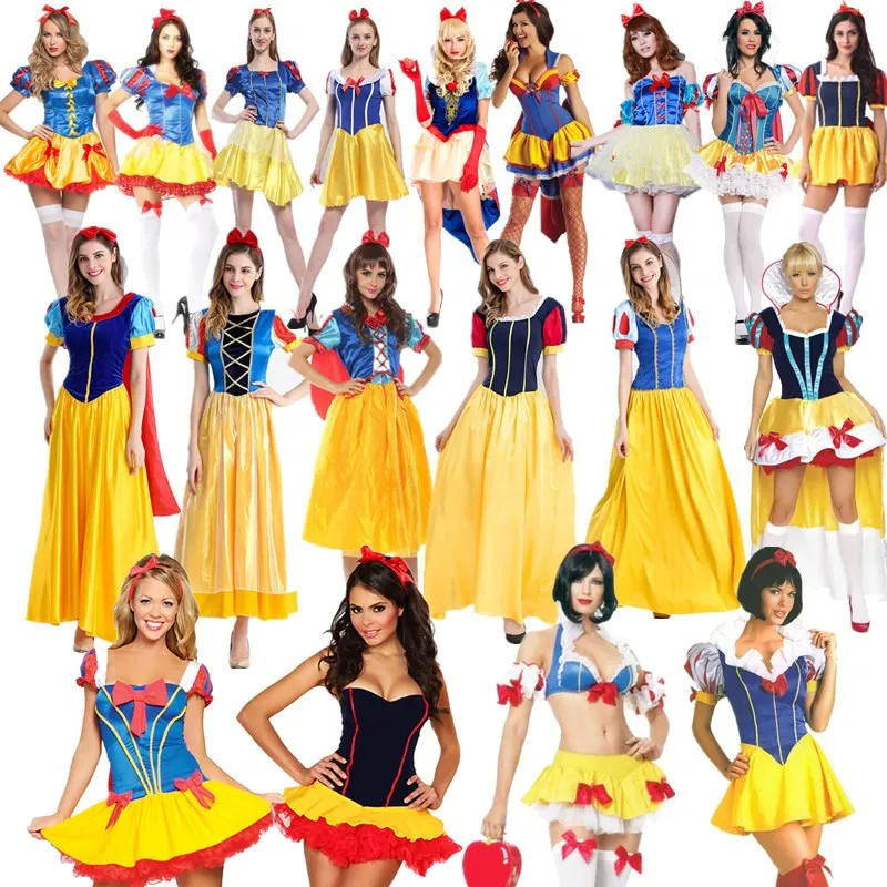Sexy Adult Snow White Stage Dress Halloween Party Performance Costume Barbecue Ballroom Clothing Polyester Material
Sexy Adult Snow White Stage Dress Halloween Party Performance Costume Barbecue Ballroom Clothing Polyester Material