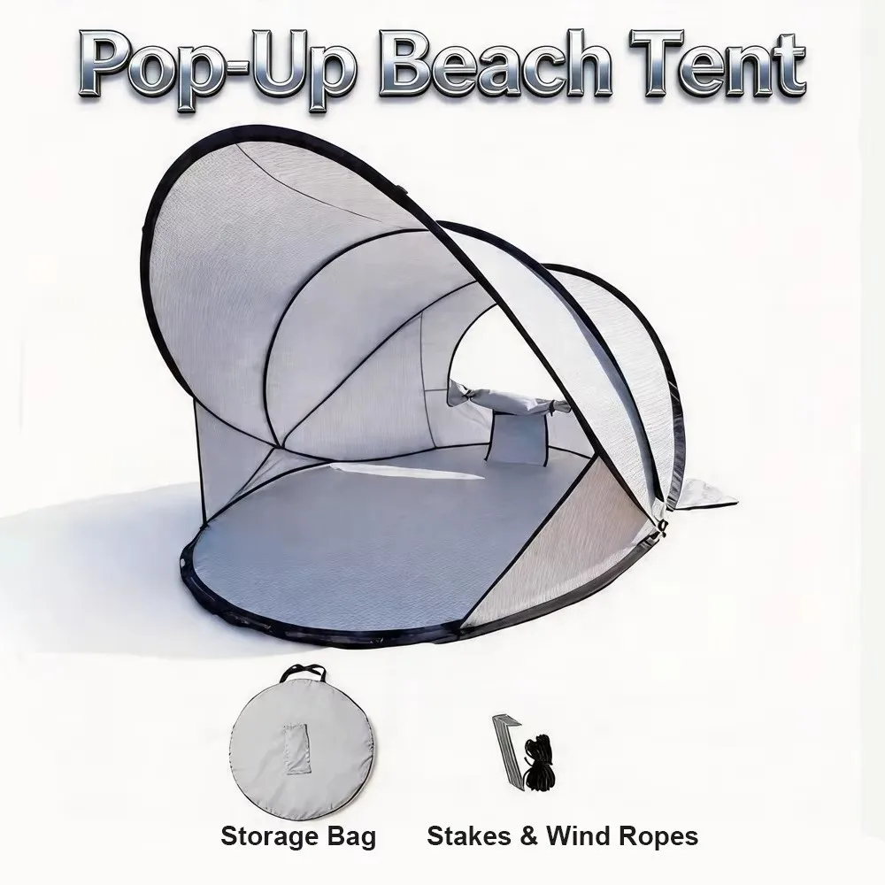 Waterproof Pop-Up Beach Tent Folding Compact Camping Tent Lightweight Easy Setup and Carry Beach Sun Shelter for 2-3 People
Waterproof Pop-Up Beach Tent Folding Compact Camping Tent Lightweight Easy Setup and Carry Beach Sun Shelter for 2-3 People
