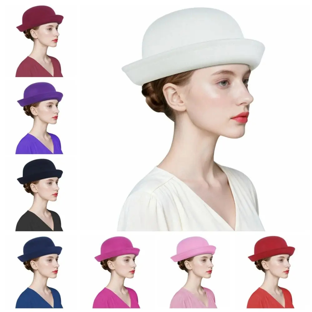 Trendy Solid Color Women’s Bowler Hat Vintage Round Crown Derby Hat Versatile Elegant Floppy Hat Daily Outfits
Trendy Solid Color Women’s Bowler Hat Vintage Round Crown Derby Hat Versatile Elegant Floppy Hat Daily Outfits