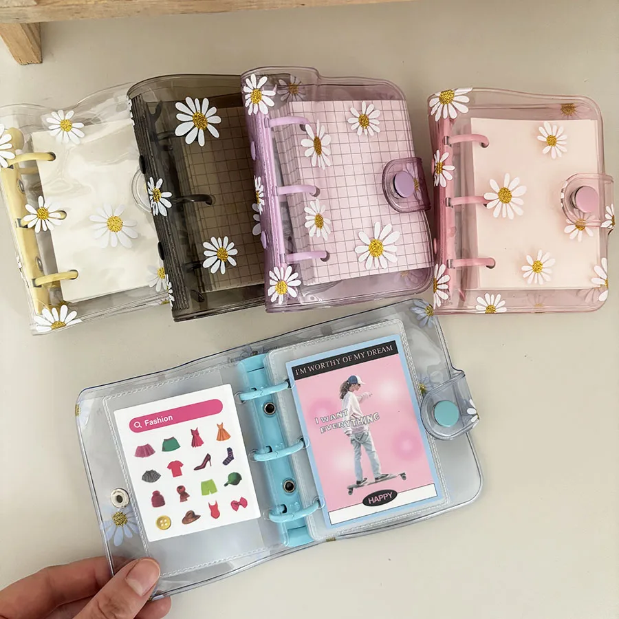 1 Set 3 Holes Daisy Notebook, Loose Leaf Ring Pocket Memo Pad, With 60 Sheets Gird/Blank Papers, DIY Mini Junk Journal Handbook
1 Set 3 Holes Daisy Notebook, Loose Leaf Ring Pocket Memo Pad, With 60 Sheets Gird/Blank Papers, DIY Mini Junk Journal Handbook