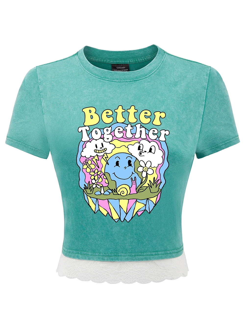 Хлопковые стираные футболки с принтом Better Together, женские летние укороченные футболки с кружевным подолом, потертые топы стандартной посадки, сексуальная одежда
Хлопковые стираные футболки с принтом Better Together, женские летние укороченные футболки с кружевным подолом, потертые топы стандартной посадки, сексуальная одежда