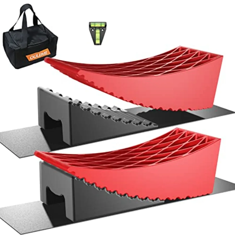 RV Leveling Blocks, Camper Leveler, 2 Packs for Dual Axle Tandem Wheel Travel Trailer Motorhome, Include 2 Curved Leveler Ramp,
RV Leveling Blocks, Camper Leveler, 2 Packs for Dual Axle Tandem Wheel Travel Trailer Motorhome, Include 2 Curved Leveler Ramp,