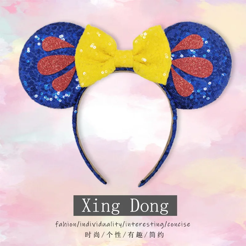 Kawaii Disney Mickey Mouse Bow Headband for Girls Frozen Sequined Headband Hair Accessory Park-Style Hair Clip
Kawaii Disney Mickey Mouse Bow Headband for Girls Frozen Sequined Headband Hair Accessory Park-Style Hair Clip