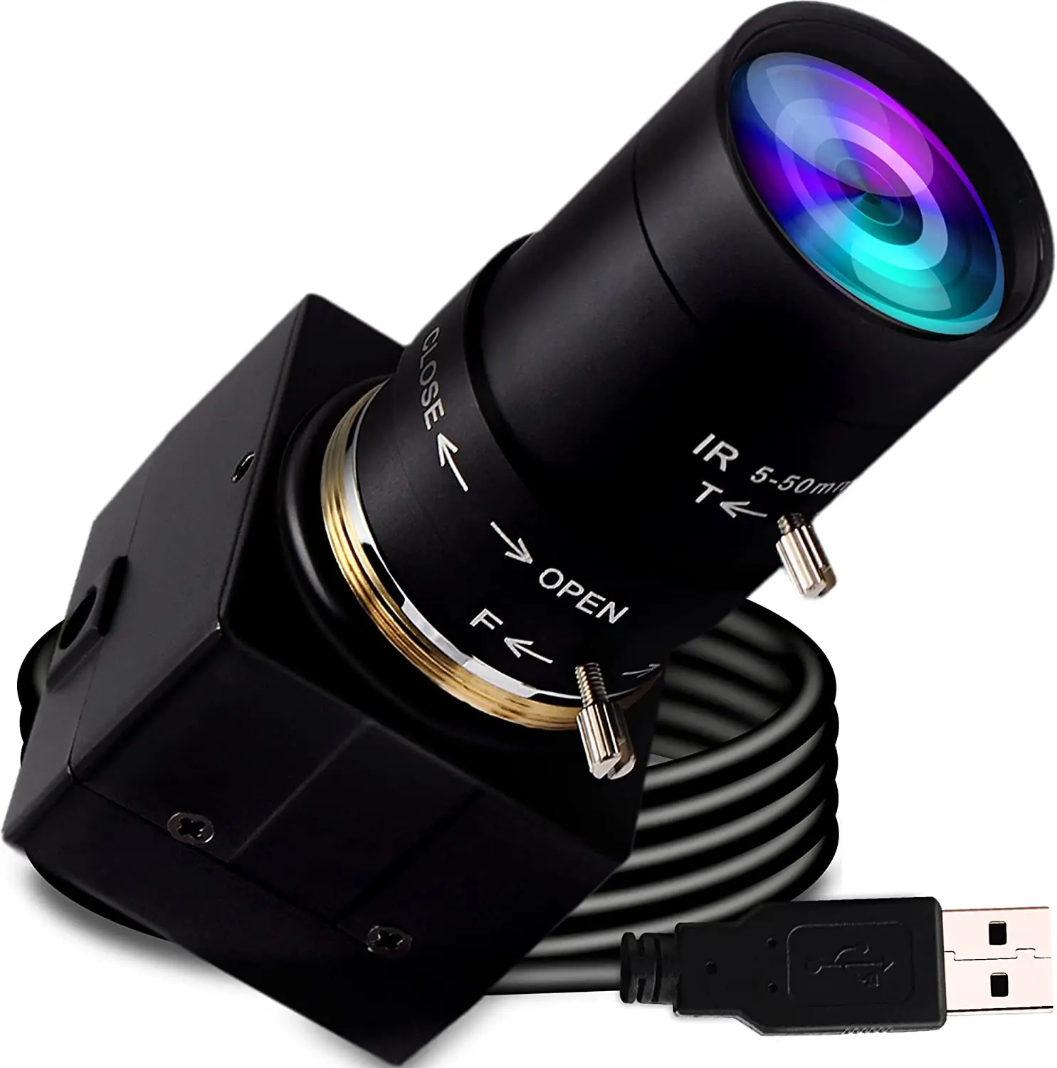 8 Megapixel USB Camera with IMX179 CMOS Sensor 8mp Webcam with 5-50mm Zoom Lens for Android Linux Windows Industrial Video
8 Megapixel USB Camera with IMX179 CMOS Sensor 8mp Webcam with 5-50mm Zoom Lens for Android Linux Windows Industrial Video