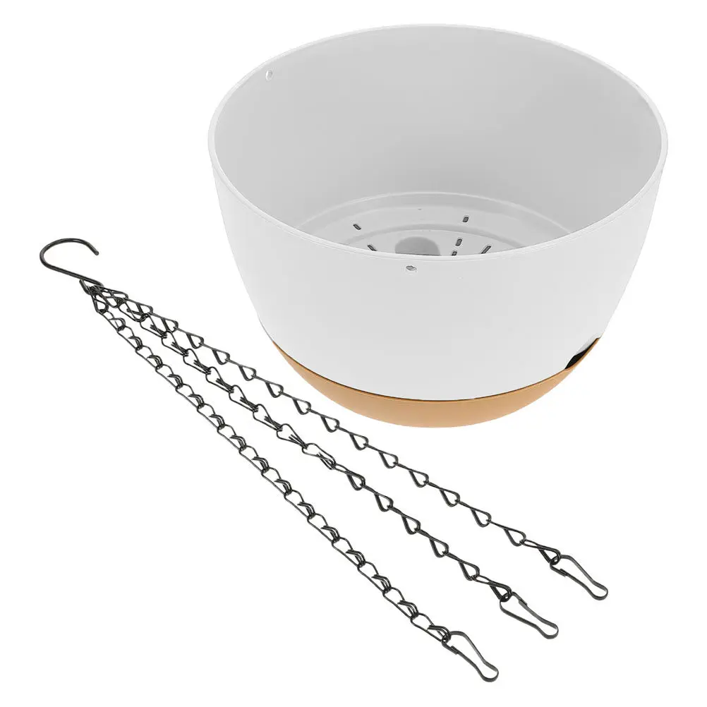 Hanging Flower Pot with Hook Sturdy PP and Iron Material Easy Install Removable Hanging Planter for Indoor Plants Outdoor Garden
Hanging Flower Pot with Hook Sturdy PP and Iron Material Easy Install Removable Hanging Planter for Indoor Plants Outdoor Garden