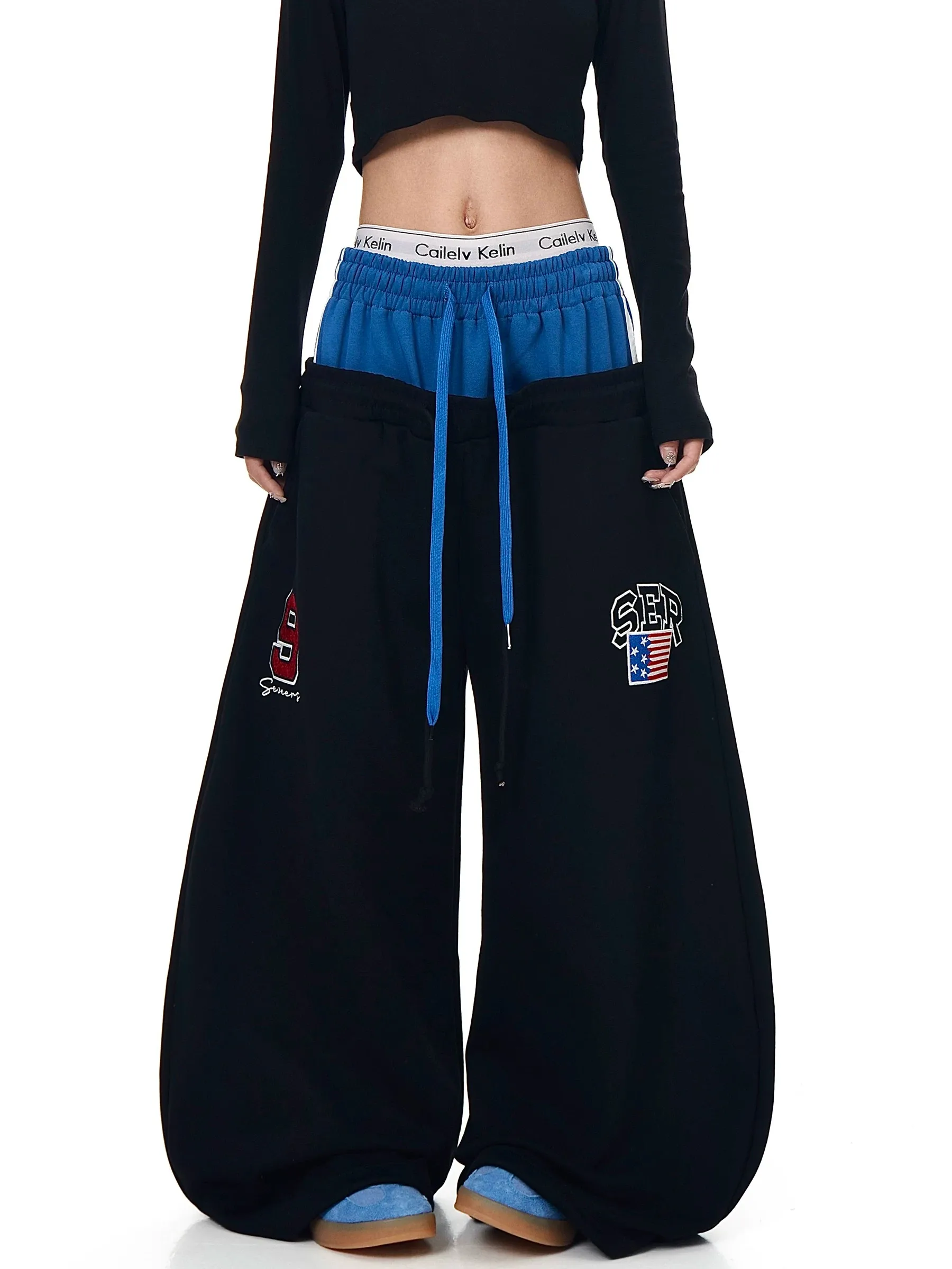 American Retro Double Waist Head Letter Patchwork Wide Leg Pants Loose Jazz Dance Men's Casual Pants Cotton Polyester Blend
American Retro Double Waist Head Letter Patchwork Wide Leg Pants Loose Jazz Dance Men's Casual Pants Cotton Polyester Blend