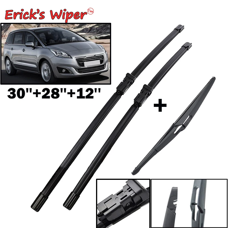 Erick's Wiper LHD Front & Rear Wiper Blades Set For Peugeot 5008 T87 2009 - 2016 Windshield Windscreen Window Brushes 30"28"12"
Erick's Wiper LHD Front & Rear Wiper Blades Set For Peugeot 5008 T87 2009 - 2016 Windshield Windscreen Window Brushes 30"28"12"
