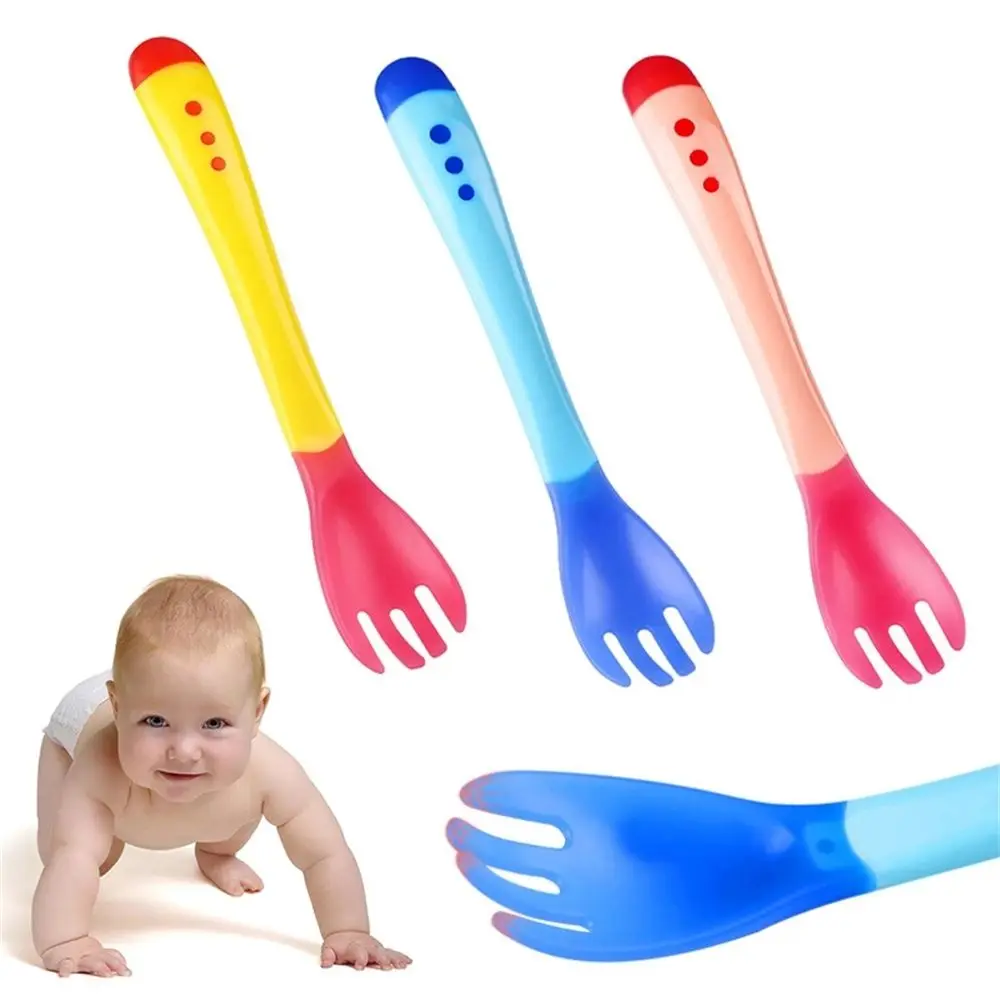 Children Soft Food Feeding Infant Toddler Flatware Temperature Sensing Spoon Silicone Spoon Fork
Children Soft Food Feeding Infant Toddler Flatware Temperature Sensing Spoon Silicone Spoon Fork
